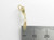 Wishbone small WIsh Bone 9ct gold charm .375 x 1 Lucky charms size example