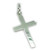 Cross plain sterling silver charm - pendant .925 Holy Crosses