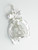 Wedding Bell in a Lucky Horseshoe sterling silver charm .925 Marriage additional view