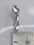 Wishbone WIsh Bone Lucky sterling silver charm .925 charms side view