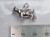 Cow sterling silver charm .925 x 1 cows charms size example