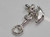 Baby set sterling silver charm Rattle Dummy Bottle .925 babies charms size example