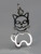 Cat sterling silver charm .925 Pussy cats charms A2 additional view
