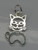 Cat sterling silver charm .925 x 1 Pussy cats charms A2 image 6