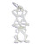 Rabbit sterling silver charm .925 x 1 rabbits bunnies charms