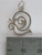 Snail sterling silver charm .925 snails charms side view