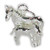Horse Mare and Foal sterling silver charm .925 Horses charms