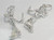 Mermaid sterling silver charm brushing hair .925 mermaids charms additional view