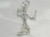 Mermaid sterling silver charm brushing hair .925 mermaids charms alternate view