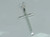 Cross plain sterling silver pendant .925 Holy Crosses additional view