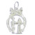 Wedding Couple Bride and Groom sterling silver charm .925 Love charms