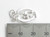 Wedding Couple Bride and Groom sterling silver charm .925 Love charms detail