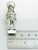 Dog whistle sterling silver pendant - key fob .925 Dogs Whistles size example