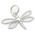 Dragonfly sterling silver charm .925 x 1 Dragon Fly charms