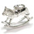 Rocking Horse sterling silver charm .925 babies charms
