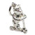 Bear riding a scooter sterling silver charm .925 Bears charms