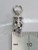Bear riding a scooter sterling silver charm .925 Bears charms side view