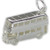 Double Decker Bus sterling silver charm .925 Buses charms