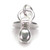 Baby Dummy sterling silver charm .925 x 1 babies charms