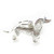 Dachshund dog sterling silver charm .925 Sausage dogs charms A1