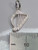 Harp sterling silver charm .925 music charms detail