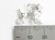 Poodle dog sterling silver charm .925 Poodles dogs charms E1 side view