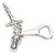 Bottle Opener Cork Corkscrew strlng silver charm .925 x1 Drinking charms