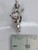 Cat chasing a mouse sterling silver charm .925 x 1 cats and mice charms side view