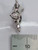 Cat chasing a mouse sterling silver charm .925 cats and mice charms side view