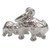 Elephant and calf baby sterling silver charm .925 elephants charms