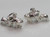 Elephant and calf baby sterling silver charm .925 elephants charms alternate view