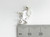 Cow sterling silver charm .925 x 1 Cows Bovine charms detail