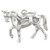 Horse sterling silver charm .925 x 1 Horses Mare Colt Stallion charms