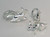 Rabbit sterling silver charm with clip link .925 Rabbits Bunny Charms alternate view
