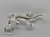 Lizard sterling silver charm .925 Lizards and Lizzards charms size example