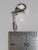 4 Leaf clover on lobster clip sterling silver charm .925 Lucky charms side view