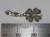4 Leaf clover on lobster clip sterling silver charm .925 Lucky charms size example