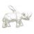 Rhinoceros sterling silver charm .925 x 1 Rhino charms