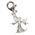Angel with lobster clip sterling silver charm .925 Angels charms