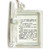 Prayer Book Opening sterling silver charm .925 x 1 Prayers Holy Books detail