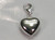 Love Heart Hollow Sterling silver charm with Links Clasp .925 x 1 charms additional view