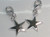 Star sterling silver charm with clip fitting .925 Stars Charms side view