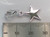 Star sterling silver charm with clip fitting .925 x 1 Stars Charms size example