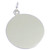 Plain Disc apx 20mm sterling silver charm pendant .925 x 1 Engravable