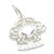 Cancer the Crab sterling silver Zodiac charm .925 x 1 Zodiacs Charms