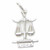 Libra Zodiac sterling silver charm .925 Libras Zodiacs Charms