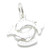 Pisces Zodiac sterling silver charm .925 x 1 Fish Zodiacs charms