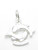 Pisces Zodiac sterling silver charm .925 x 1 Fish Zodiacs charms additional view