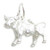Taurus Zodiac Bull sterling silver charm .925 x 1 Bulls Zodiacs charms