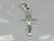 Cross sterling silver pendant .925 x 1 crosses pendants F
